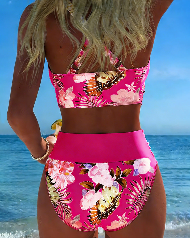 Jolina | Bikini a Contrasto Floral