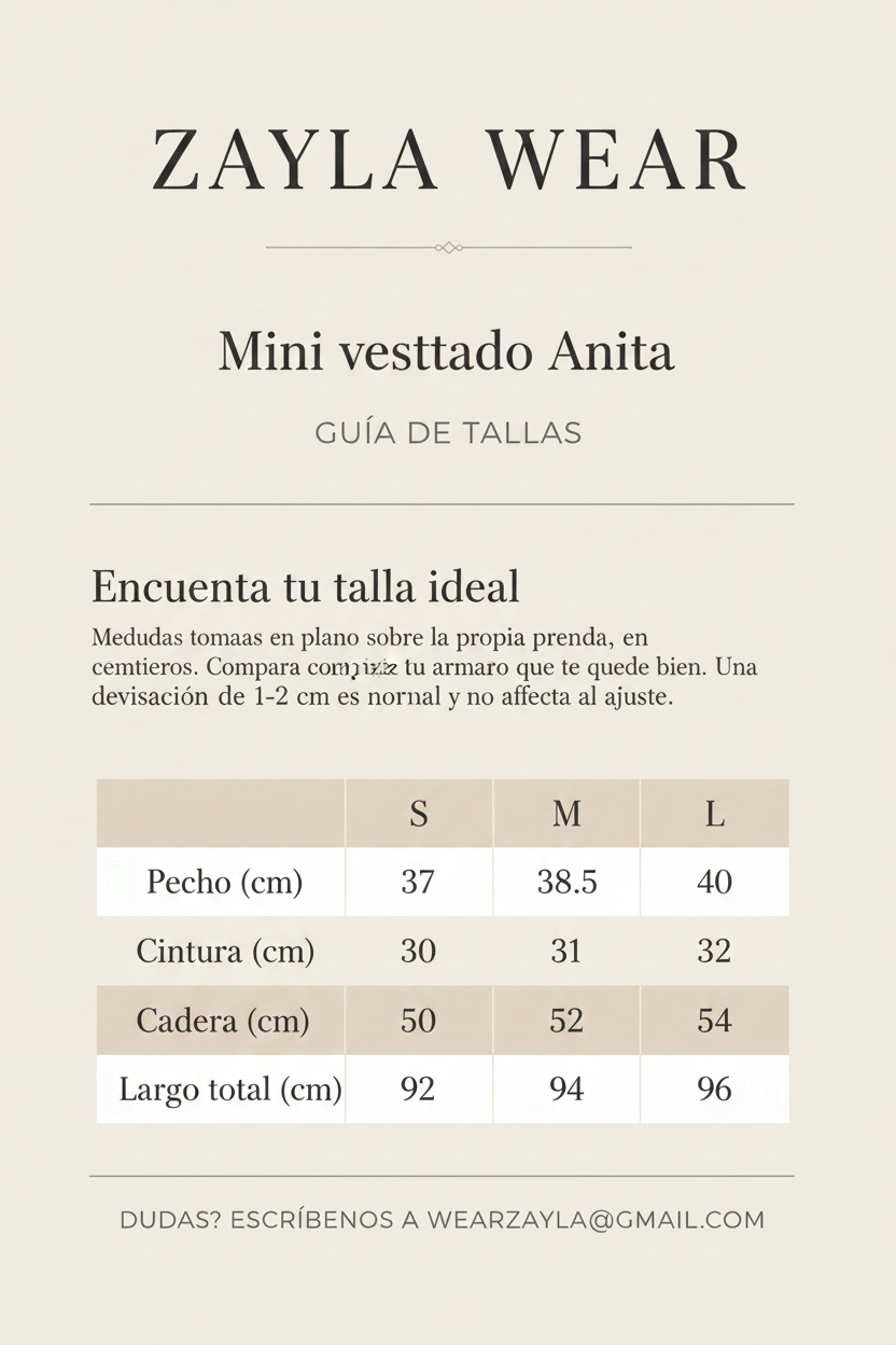 Guía de tallas