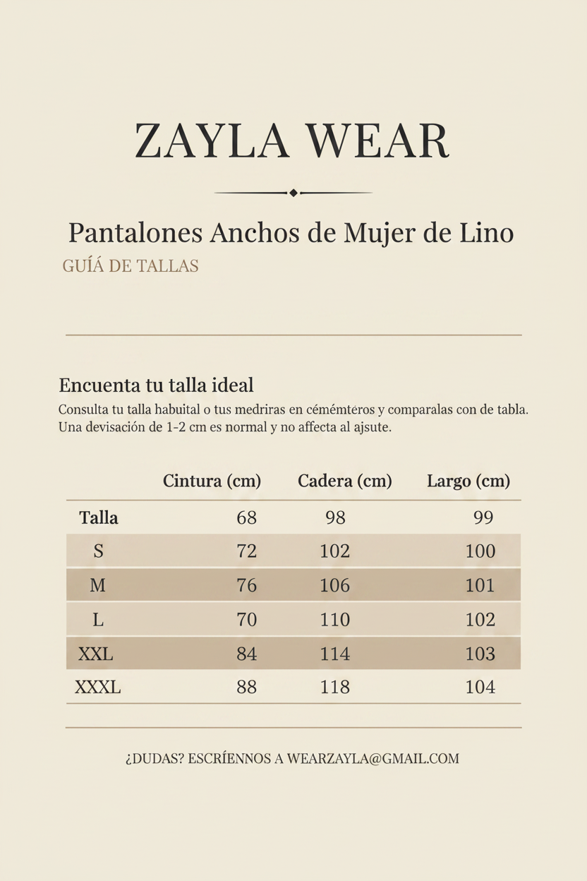 Guía de tallas