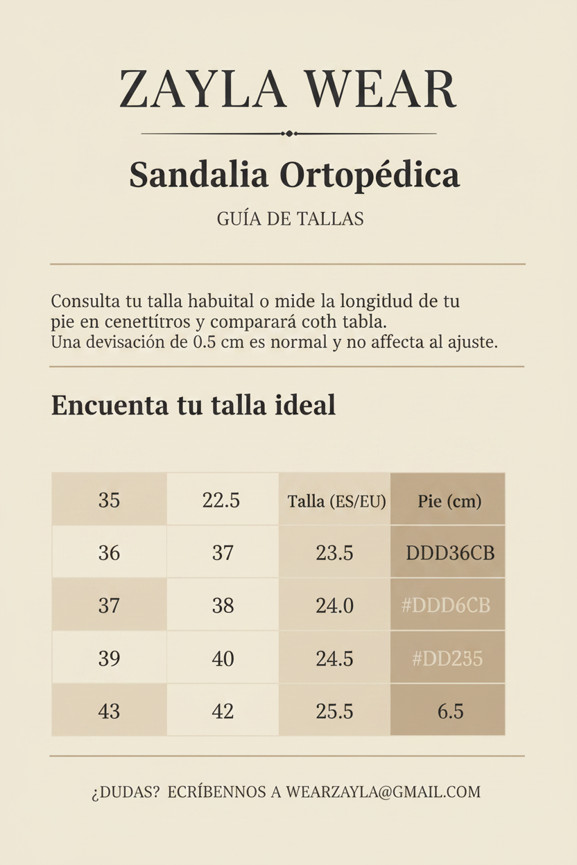 Guía de tallas