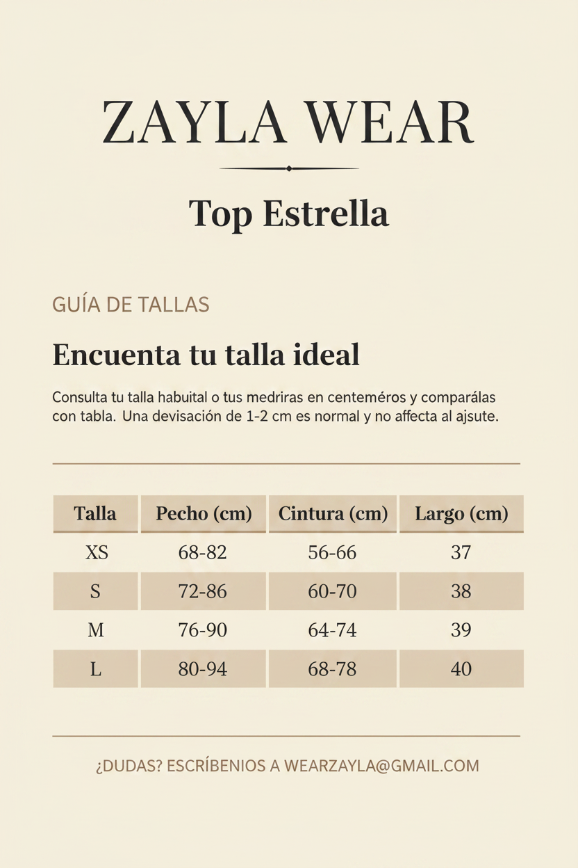 Guía de tallas