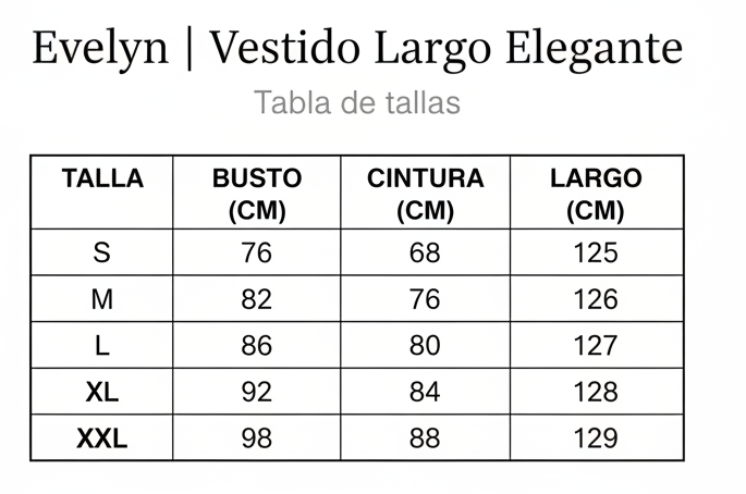 Guía de tallas