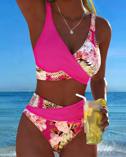 Jolina | Bikini a Contrasto Floral