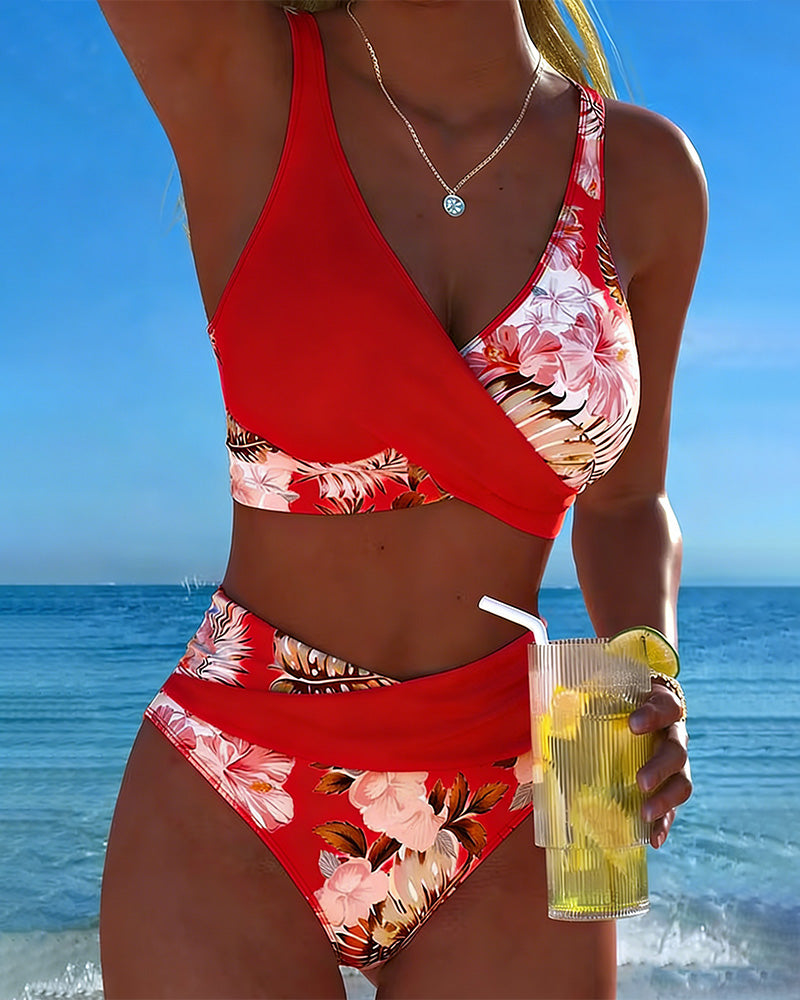 Jolina | Bikini a Contrasto Floral