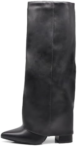 Botas de tacón alto estilo vaquero