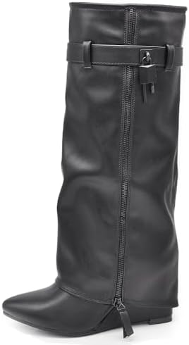 Botas de tacón alto estilo vaquero