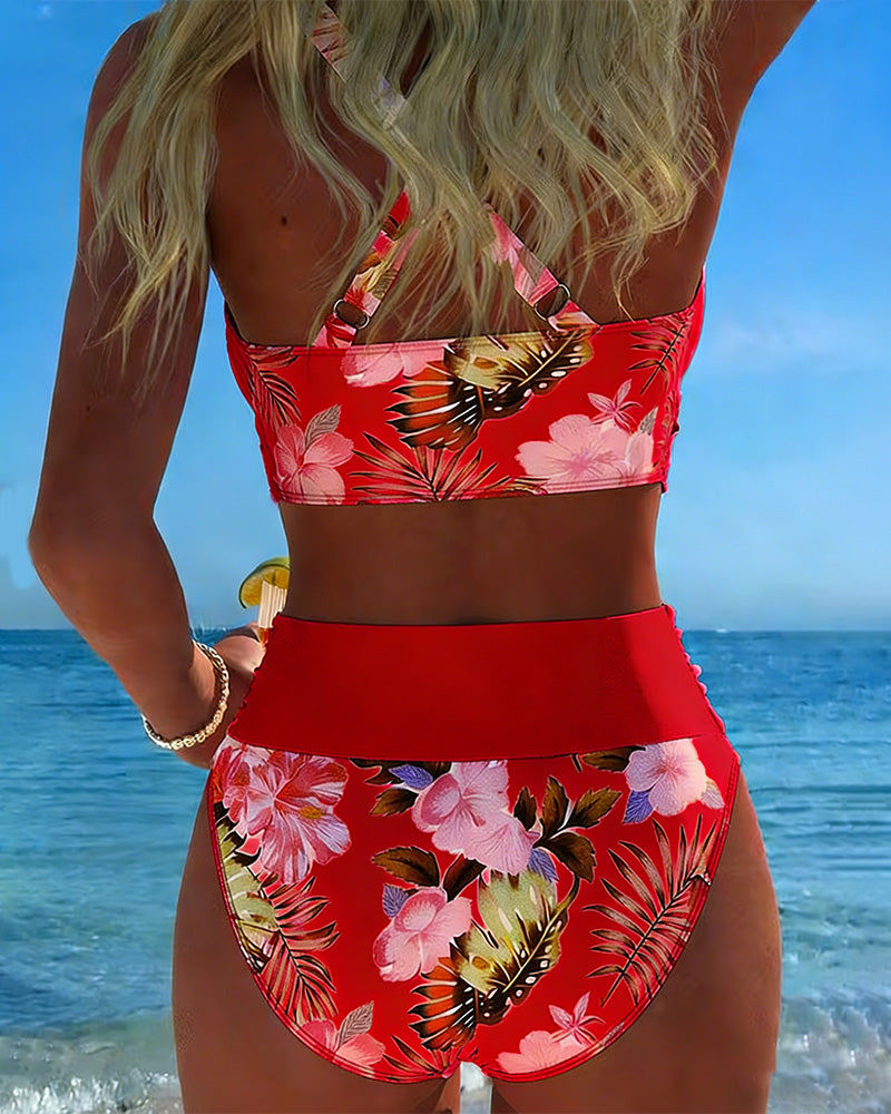 Jolina | Bikini a Contrasto Floral