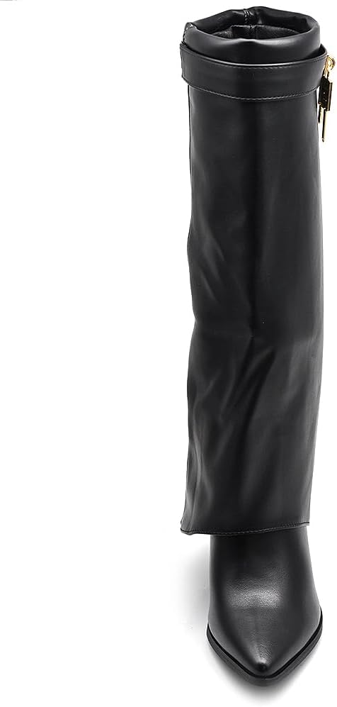 Botas de tacón alto estilo vaquero