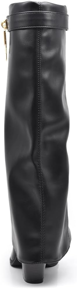Botas de tacón alto estilo vaquero