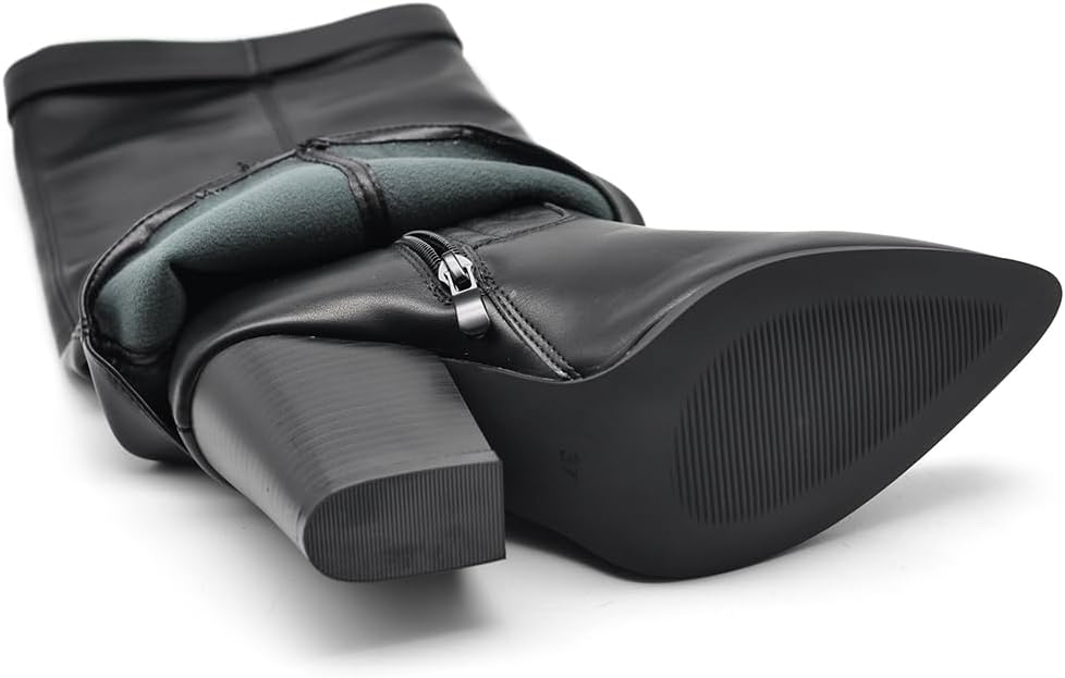 Botas de tacón alto estilo vaquero