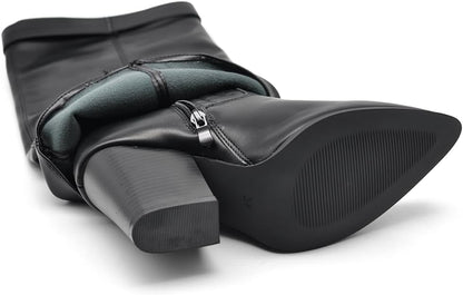 Botas de tacón alto estilo vaquero