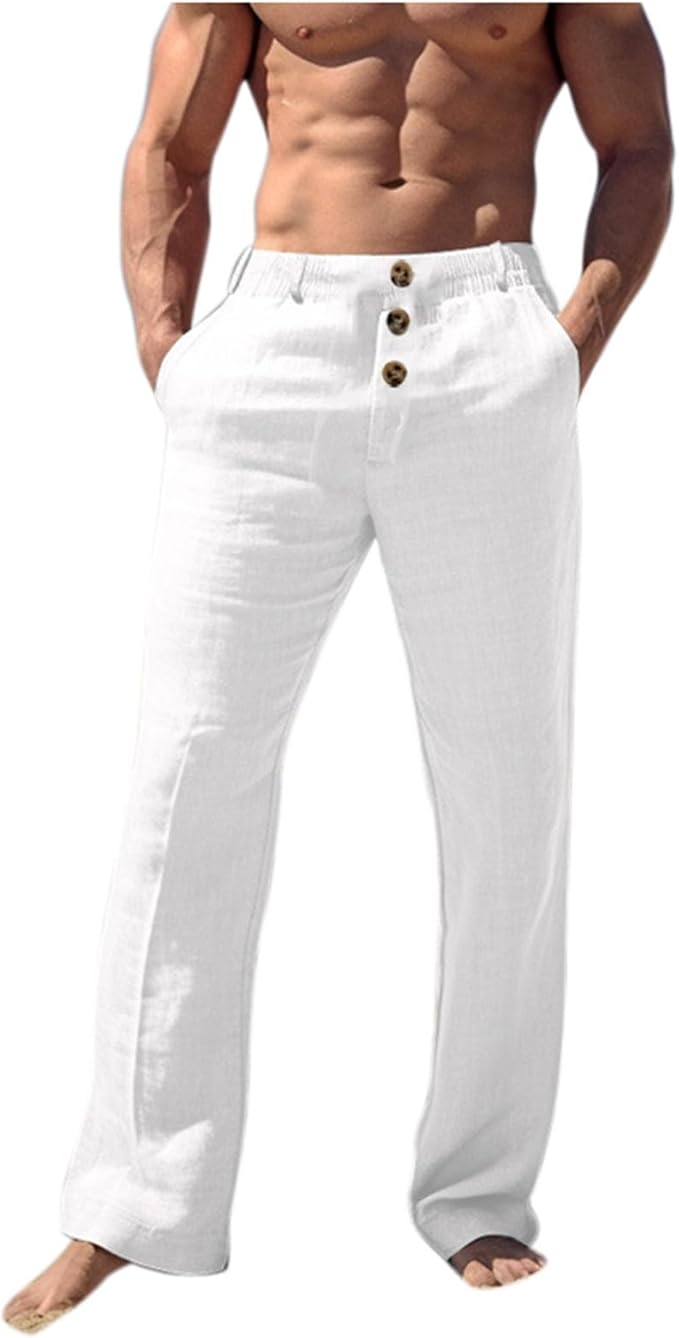 Pantalones de lino para hombre