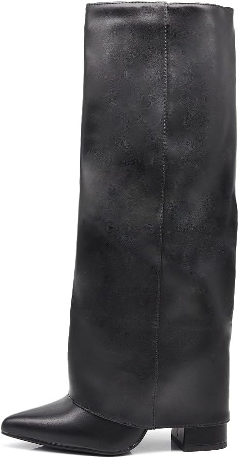 Botas de tacón alto estilo vaquero