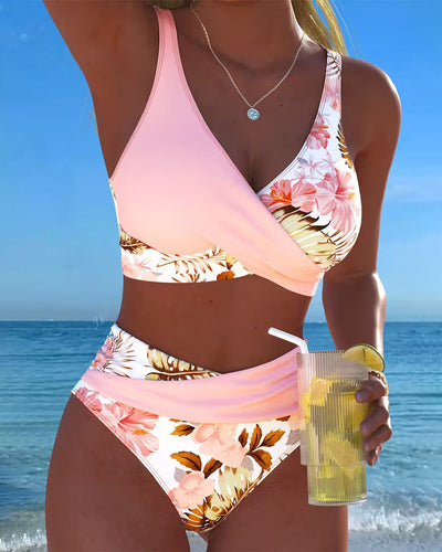 Jolina | Bikini a Contrasto Floral