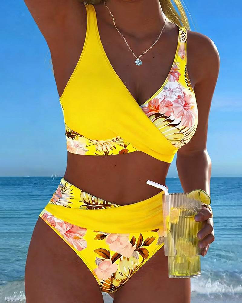 Jolina | Bikini a Contrasto Floral