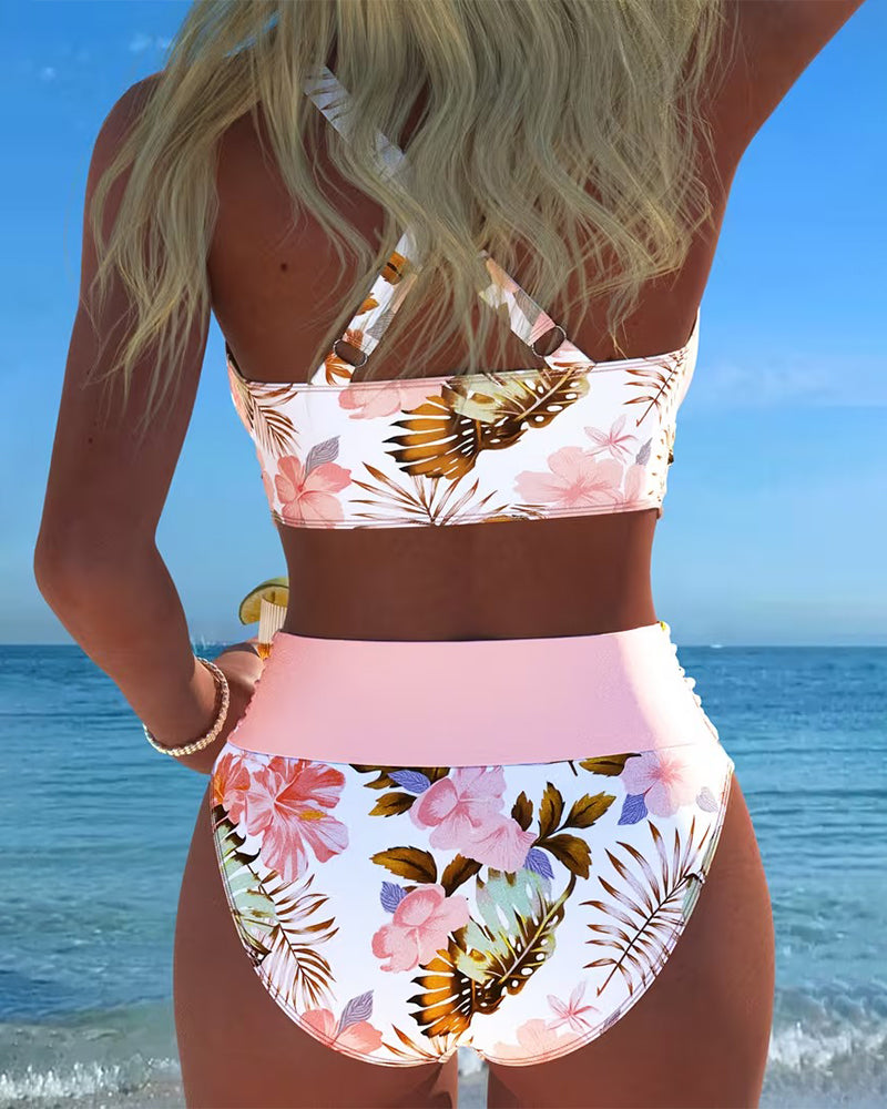 Jolina | Bikini a Contrasto Floral