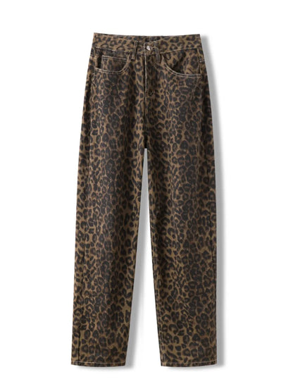 Vaqueros con estampado de leopardo