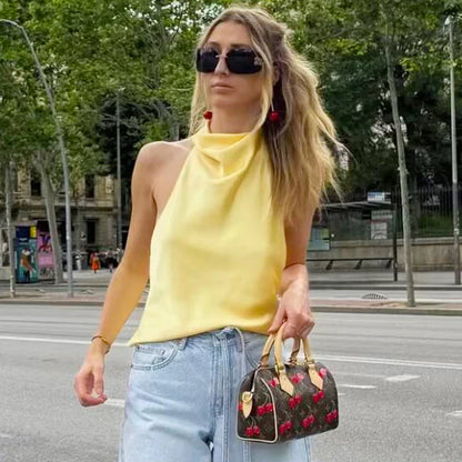 Top corsé halter