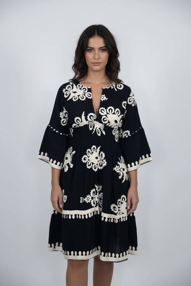 Alira Vestido boho negro