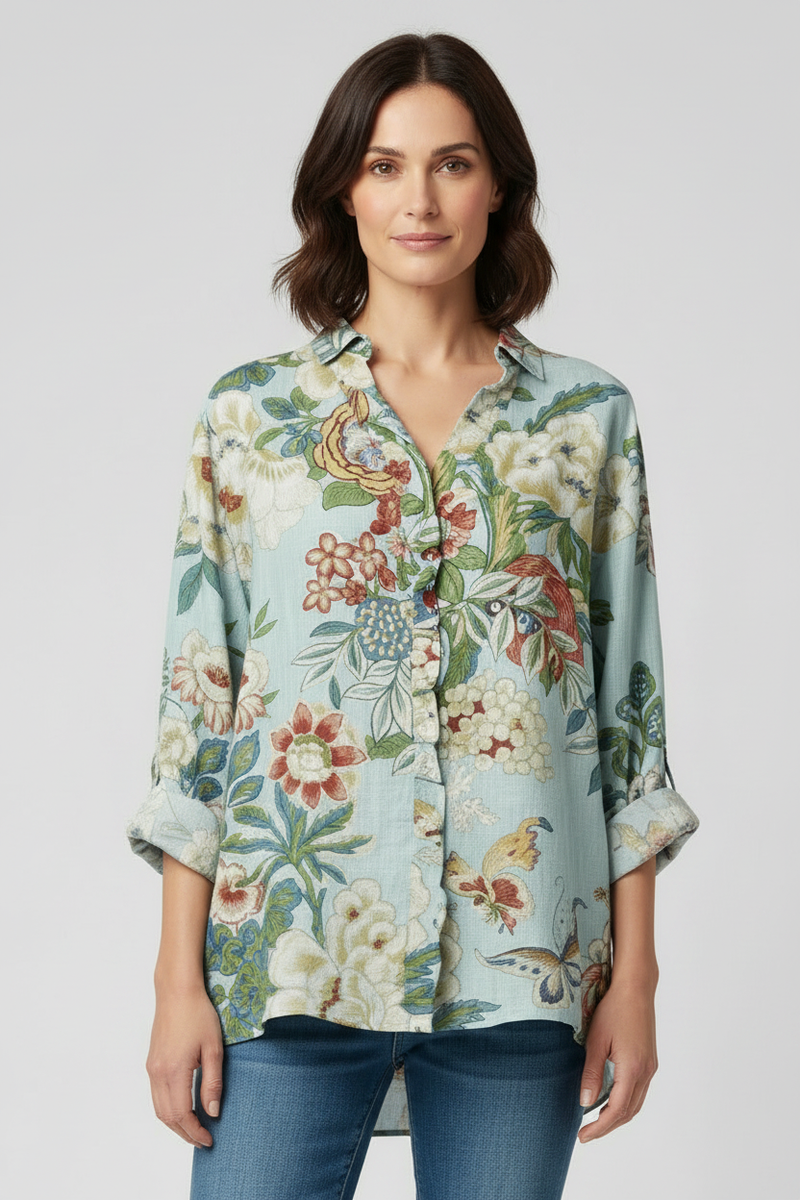 Blusa Elena recortada