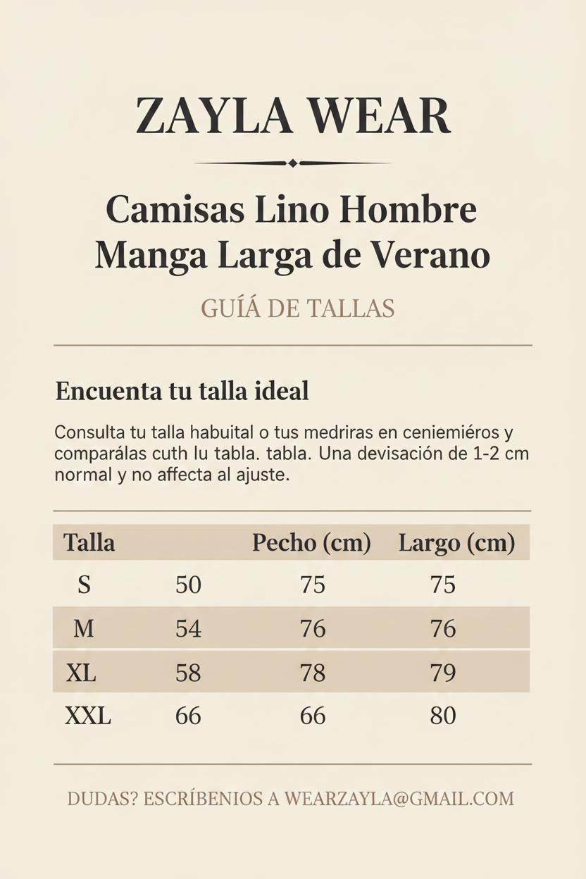 Guía de tallas