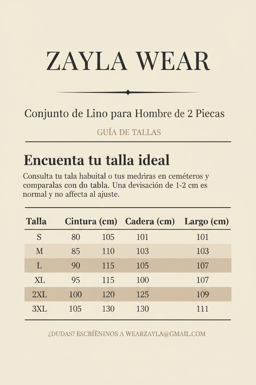Guía de tallas