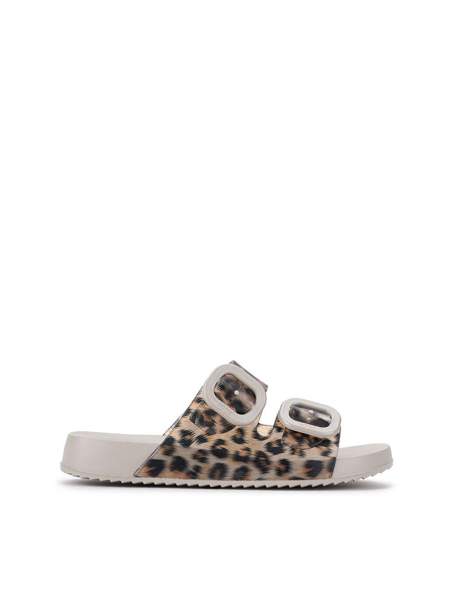 Sandalia plana"HABANA" animal print sand
